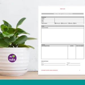 Record of Conversation Form