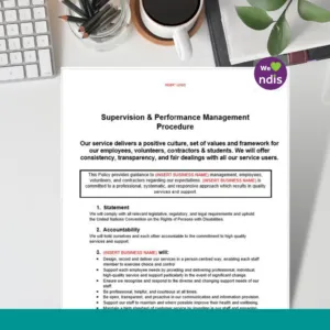 Supervision & Performance Management Procedure