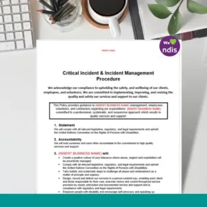 Critical Incident & Incident Management Procedure