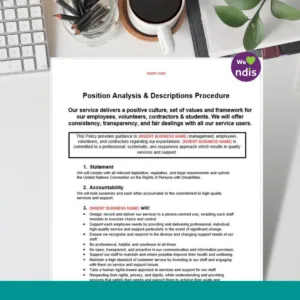 Position Analysis & Descriptions Procedure