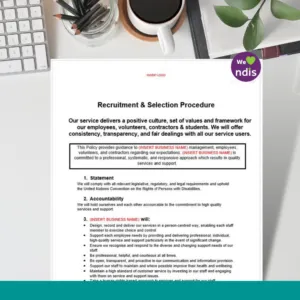 Recruitment & Selection Procedure