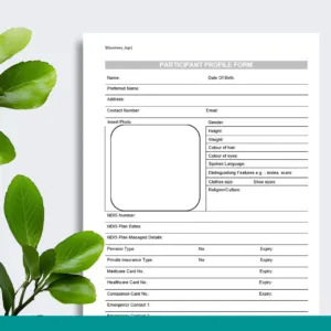 Participant Profile Form