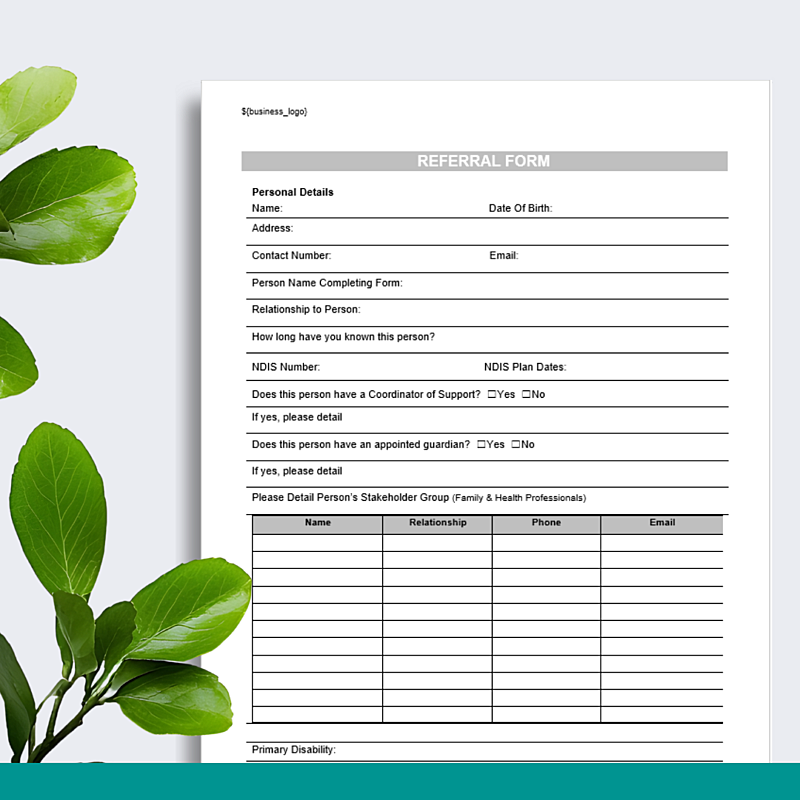 Referral Form